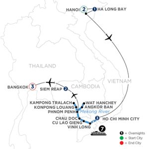 AVALON 2025: Fascinating Vietnam, Cambodia & the Mekong River with Hanoi, Ha Long Bay & Bangkok (Northbound) (WHSN)